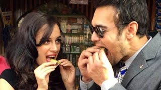 Bollywood Actress Evelyn Sharma Tasted Pan in Bhopal