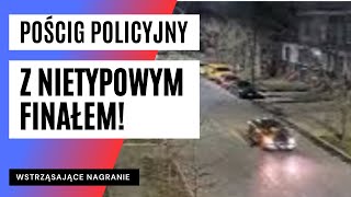 SZOKUJĄCE WIDEO! Uciekał przed policją, potrącił pieszego i ... zburzył budynek! | FAKT.PL