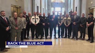 Area law enforcement voice support for Back the Blue Act