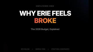 City of Erie Pa 2026 Budget Explained