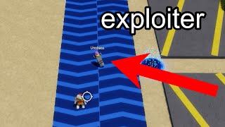 exploiter tries to make me leave - ROBLOX