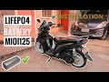 LiFePo4 battery for motorcycle|Mio i125 battery |Lithium battery|Lithium battery on motorcycle