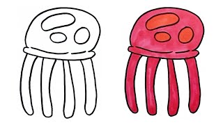 How To Draw Jellyfish Easy Step By Step