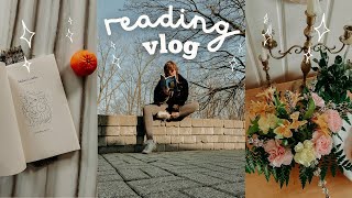 early spring reading vlog 💐✨ two poetic books, mother nature, & self-care