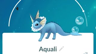 Évoli  évolution Aquali Pokémon go #aquali #evoli