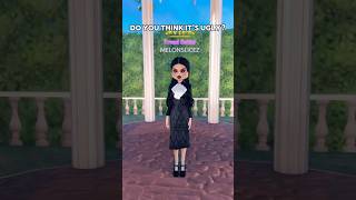 WAIT UNTIL THE END👀… || REMAKING WEDNESDAY *UGLY #dresstoimpress #roblox #shorts