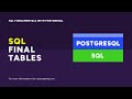 Defining Complete SQL Tables in a Single Statement | SQL Fundamentals with PostgreSQL