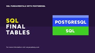 Defining Complete SQL Tables in a Single Statement | SQL Fundamentals with PostgreSQL