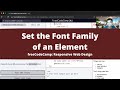Set the Font Family (Basic CSS) freeCodeCamp tutorial