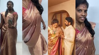 Meesho ல வாங்குன ஜோதிகா saree/#trending #meesho #jothika #saree #onlineshopping #meeshohaul #sub