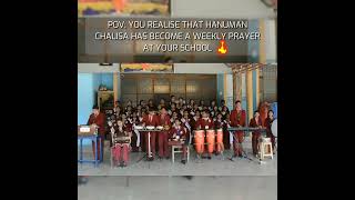 POV: Hanuman Chalisa as part of school prayer | astra 卐 | #jaihanuman #edit #viral #curriculum