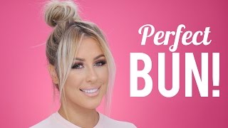 Perfect Bun in Under 5 mins/ Top Knot Tutorial- CHRISSPY