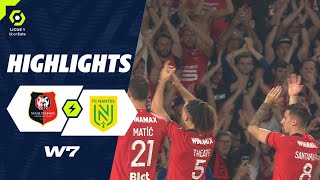 STADE RENNAIS FC - FC NANTES (3 - 1) - Highlights - (SRFC - FCN) / 2023-2024