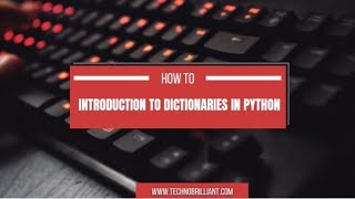 Introduction To Dictionaries in Python.