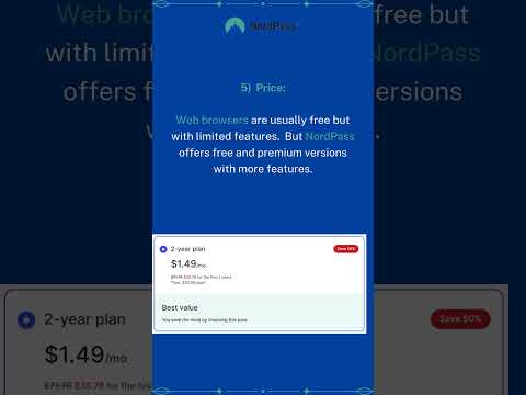"Why choose NordPass over your browser's built-in password manager? 5 important reasons. #nordpass #best
