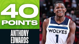 Anthony Edwards Shines With 40 PTS In Timberwolves Road Win!