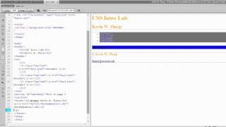 Demonstrating the Cascade from External Stylesheet to Embedded to Inline
