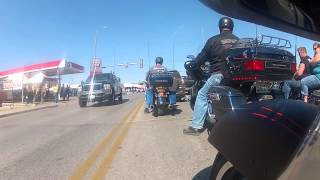 Riding from Full Throttle Saloon to Downtown Sturgis