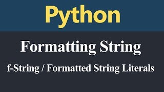 f String or Formatted String Literal in Python (Hindi)