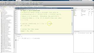 MATLAB Tutorial Lesson #09b: Numerically Solving Second Order ODEs
