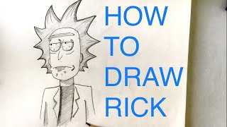 How to Draw Rick From Rick and Morty