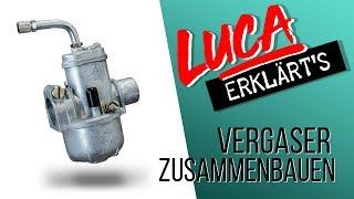 Luca erklärt's: Rassig den Vergaser zusammenbauen | mofakult.ch