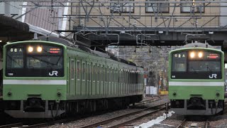 201系ND604編成　普通　柏原駅発車