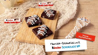 Mumien-Brownies mit kinder Schokolade