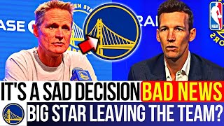 😥🚨 WARRIORS CONFIRMED! Complicated Situation! Sad Decision For The Team! GOLDEN STATE WARRIORS NEWS