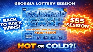 Back to Back Wins on Cold Hard Cash! 🔥❄️ HOT OR COLD?! | $55 Georgia Lottery Session