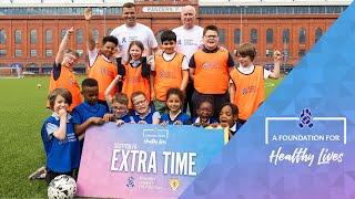 Lee McCulloch and John Brown visit our SFA Extra Time programme at the Ibrox Community Complex