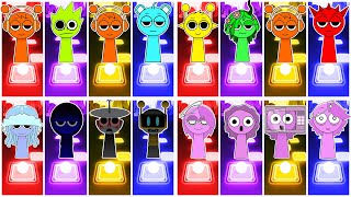 Incredibox Sprunki Tiles Hop – ALL NEW SPRUNKI PHASES 1 - 17 | Horror Sprunki MOD! #sprunki #shorts