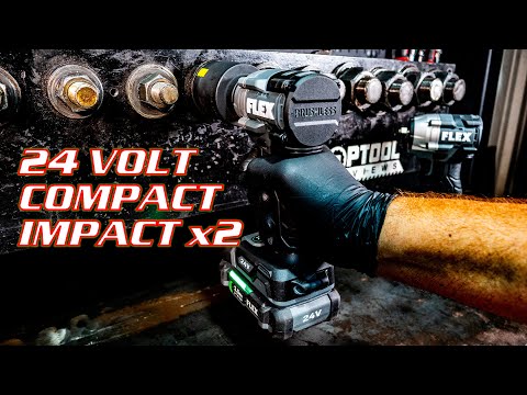COMPACT Tool BIG Power! NEW FLEX 24V Compact Impact Wrenches Review [FX1413 & FX1431]