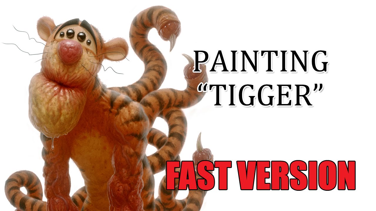 Speedpainting Tigger Fast Version Youtube