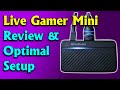 Avermedia Live Gamer Mini Optimal OBS settings, Game capture & Review