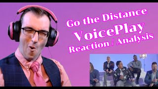 WHY was I sleeping on THIS COVER?? | Go the Distance - VoicePlay ft. EJ Cardona | Reaction/Analysis