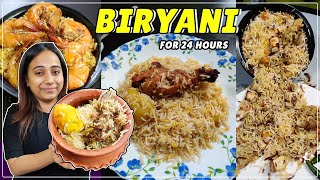 I only ate BIRYANI for 24 Hours | Food Challenge | Eating all types of Biryani