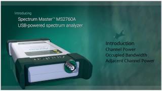 Ultraportable Spectrum Master - introducing common transmitter measurements