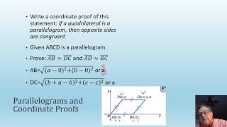 Parallelograms and Coordinate Proofs