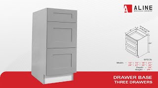 Aline Cabinetry | Assembly - Drawer Base - Three Drawers