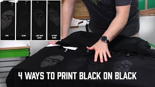 4 Ways To Screen Print Black Plastisol Ink On A Black Shirt