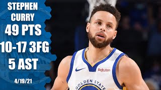Stephen Curry does it all AGAIN with 49 PTS & 10 3PM vs. 76ers | NBA Highlights