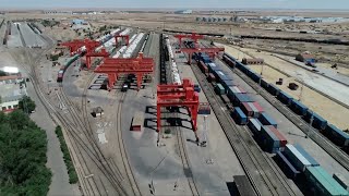 Inner Mongolia land port sees surge in China-Europe freight trains