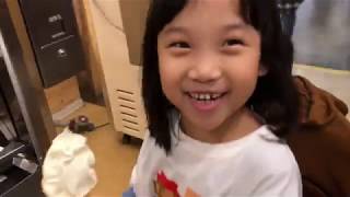 Connie7歲-Queenie3歲10個月早上一起去IKEA吃早餐-2019年4月21日-全部影片