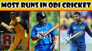 Most Career Runs in ODI Cricket | Top 5 Batsman with most Runs scored in ODI | Variety Creator