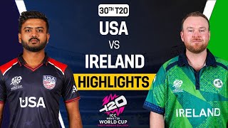 USA VS IRELAND | T20 WORLD CUP 2024 MATCH HIGHLIGHTS | WORLD CUP JERSEY, LOGO AND FACES