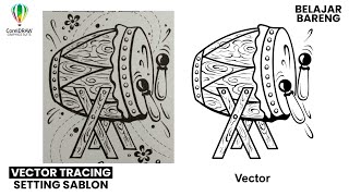 Tutorial Tracing Vector dari Gambar Sketsa Kertas Untuk Sablon   corelDRAW Tutotorial