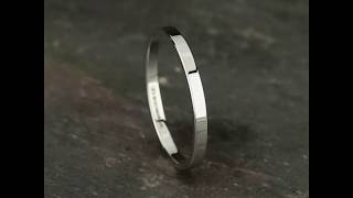 220W - 2mm Men's White Gold Ring