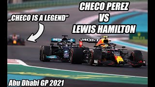 Checo Perez vs Lewis Hamilton #f1 #verstappen #hamilton #mercedes #abudhabi #abudhabigp