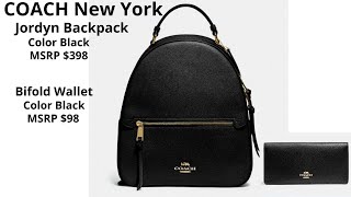 COACH New York Jordyn Backpack with Bifold Wallet